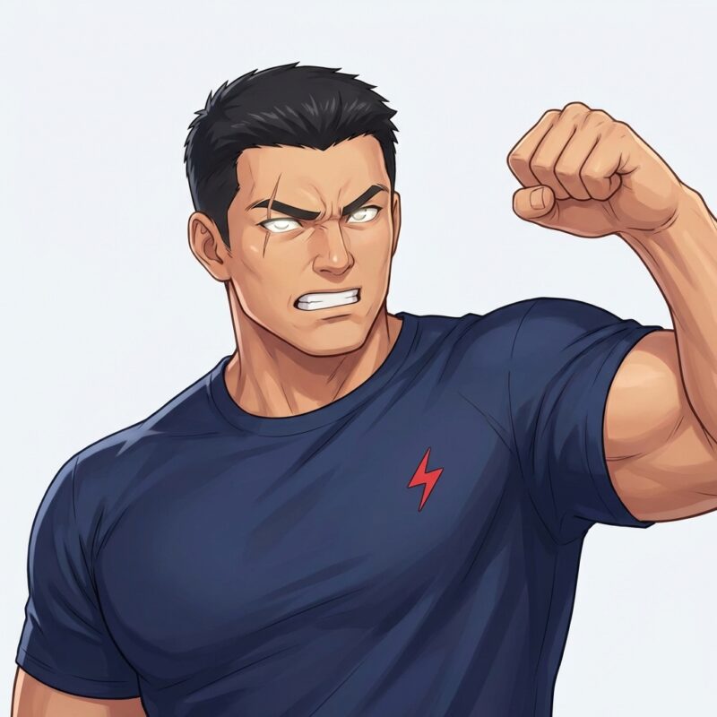 岸くんがやる気顔で前のめり