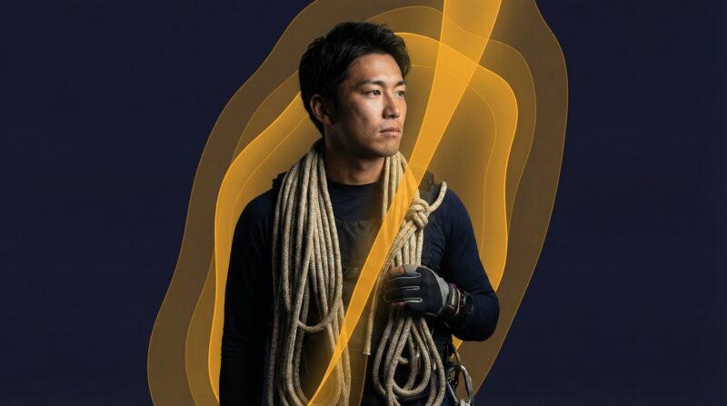 ロープを持ったアスリートがお金の問題と向き合う、競技を続けるための4層フレームワーク記事の導入画像