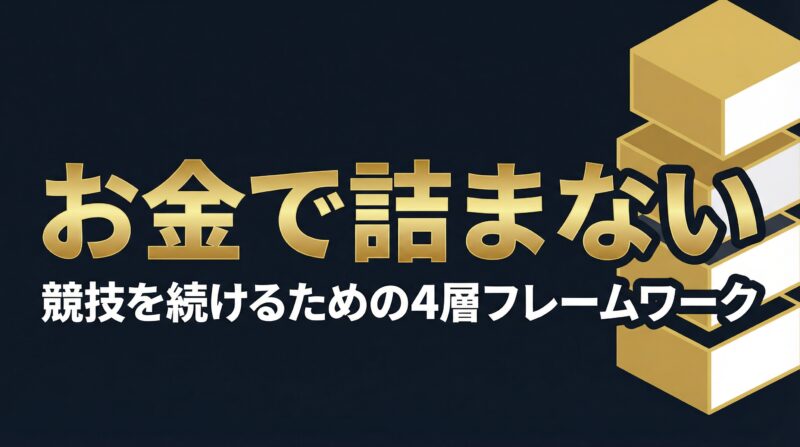 お金で詰まない！競技を続けるための4層フレームワーク アイキャッチ画像