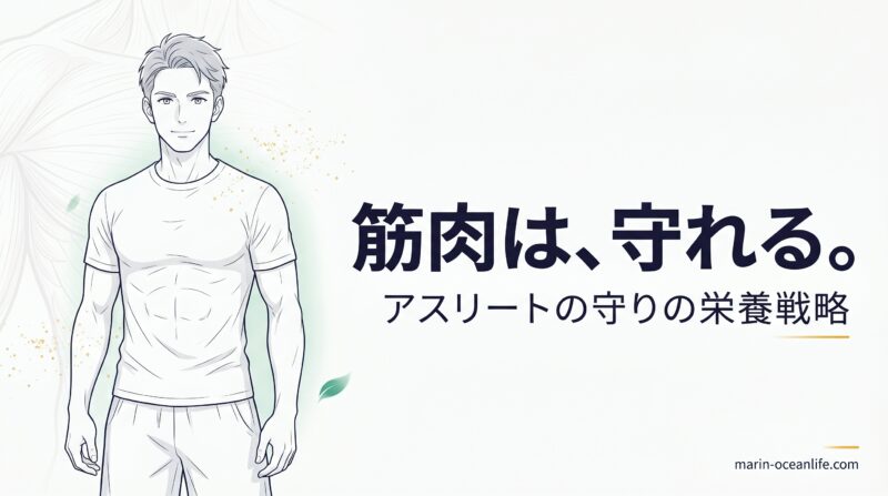 カタボリック対策でアスリートの筋肉を守る — 守りの栄養戦略のイメージ