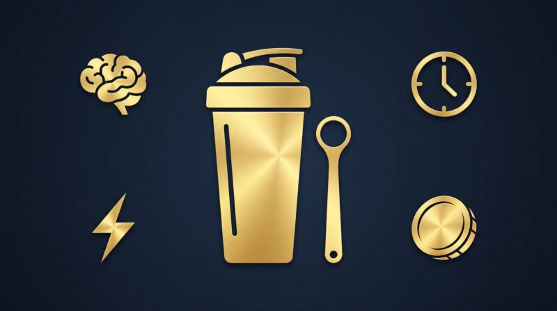 マルトデキストリン・粉飴記事のまとめ — シェイカーと4つのキーポイントアイコン