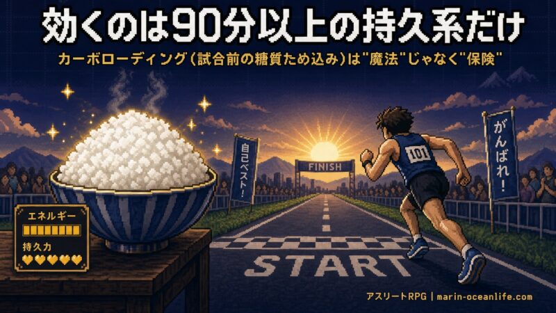 カーボローディングは意味ない?何日前から・何を食べるかで結果が変わる完全実践ガイド