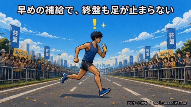 キプチョゲはなぜ走りながら補給し続けるのか?後半バテる本当の理由と糖質の量