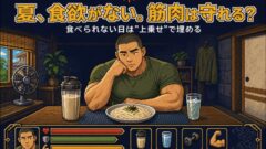 夏に食欲がないのに筋肉は守れるのか?増量が止まった時の正直な食べ方