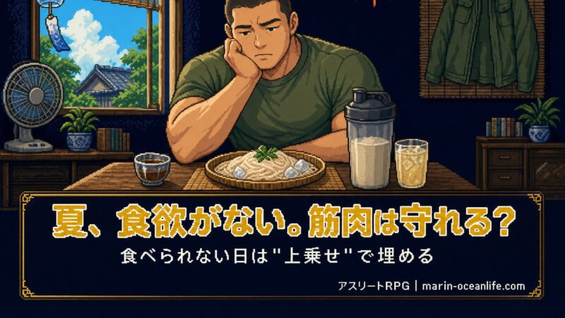 夏に食欲がないのに筋肉は守れるのか?増量が止まった時の正直な食べ方