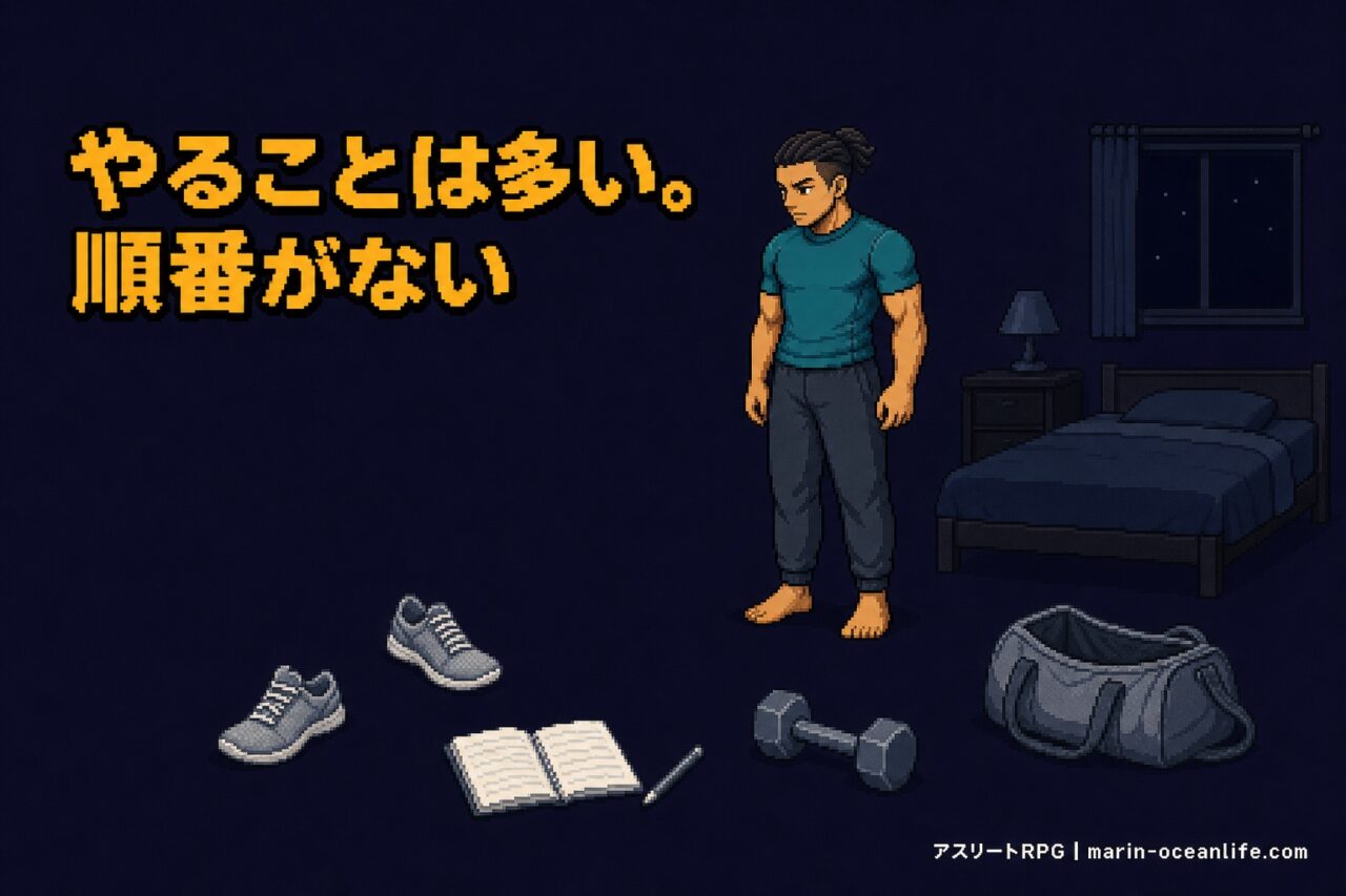 やることは揃っているのに、どれから手をつけるかが決まっていない