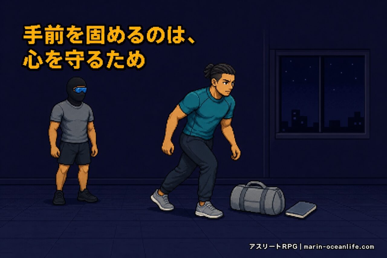 手前が決まっていれば、気分が乗らない日でもプレーは大きく崩れない