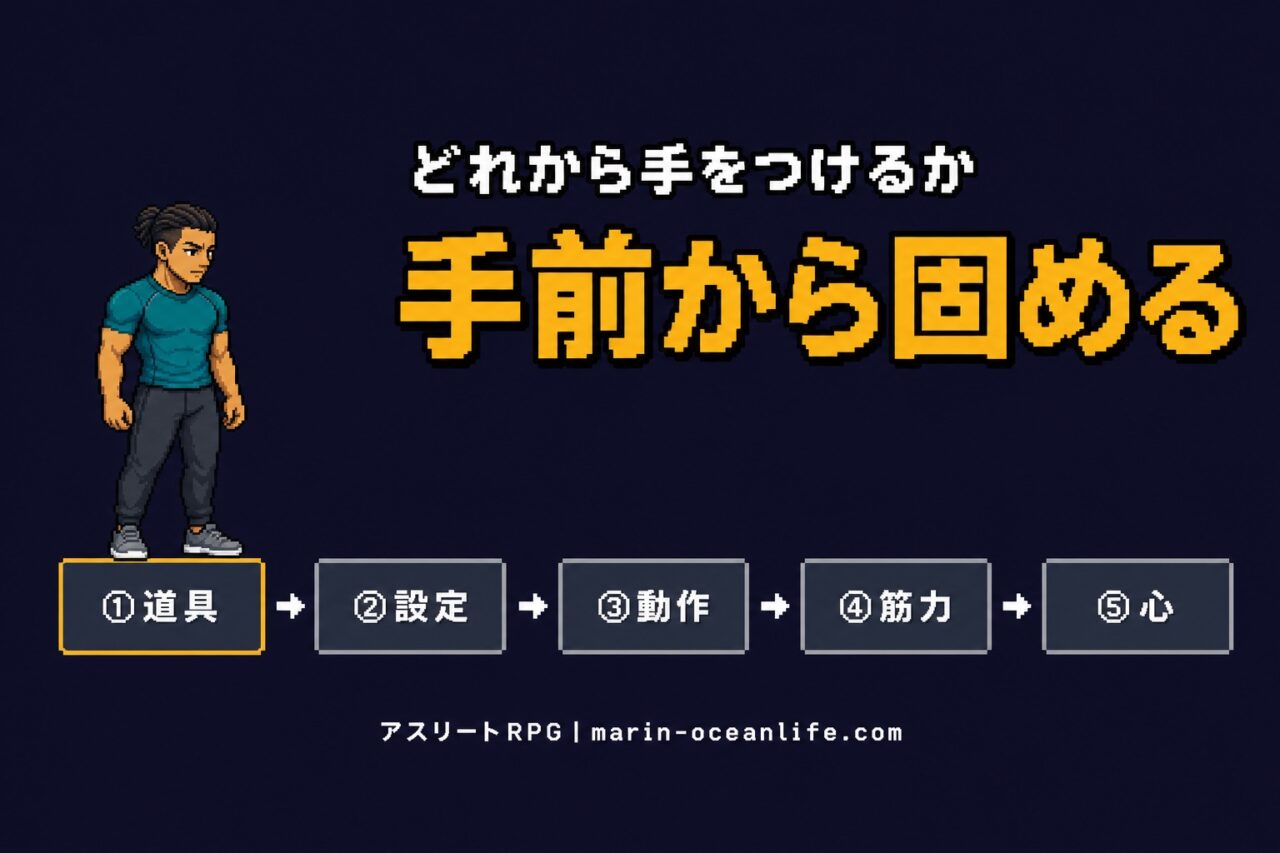 上達の順番を間違えると遠回りになる?道具・設定・動作・筋力・心、5つの層の伸ばし方
