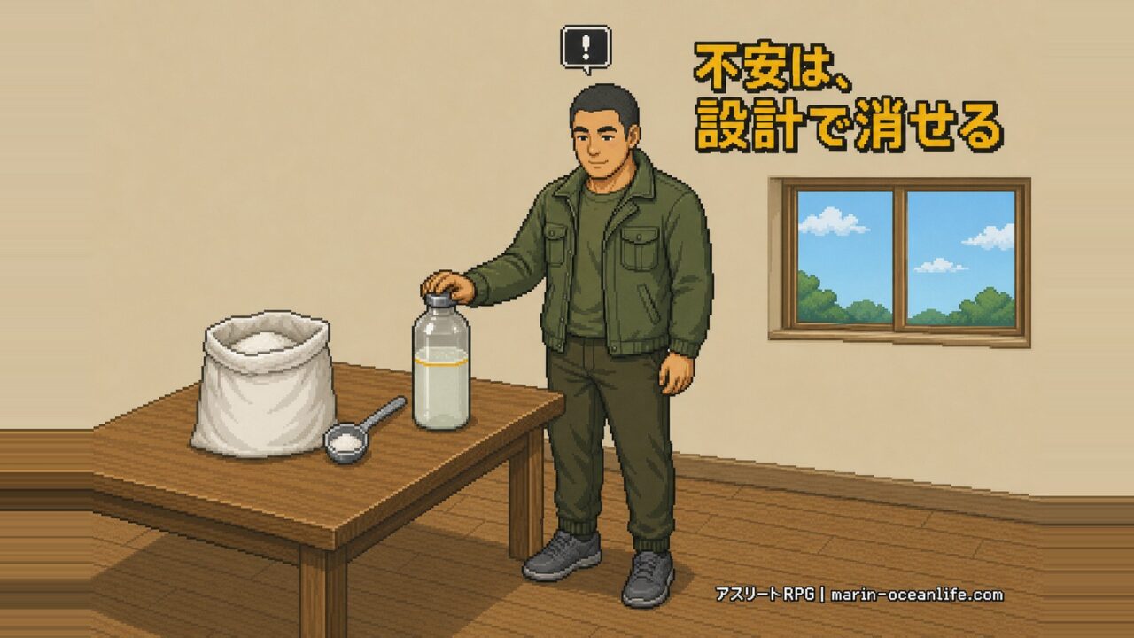 不安は成分ではなく飲み方の設計で消せると示すまとめ画像