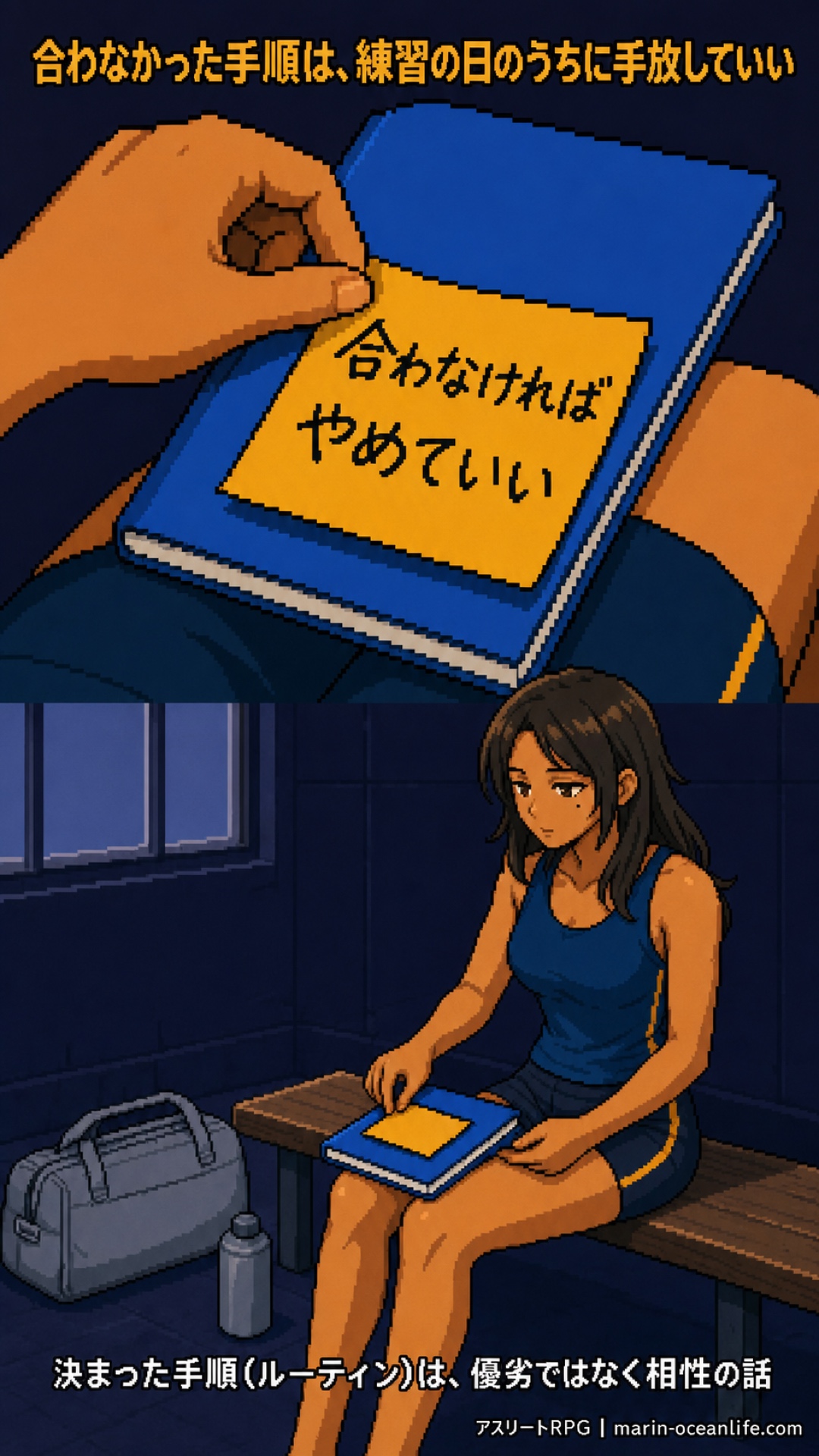 合わなかった手順は、練習の日のうちに手放していい