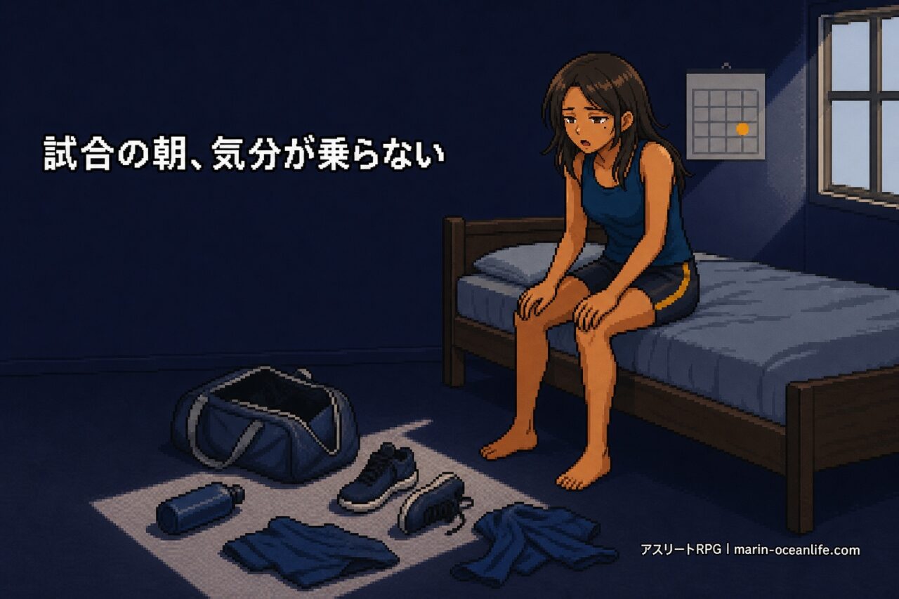 試合の朝、気分が乗らない