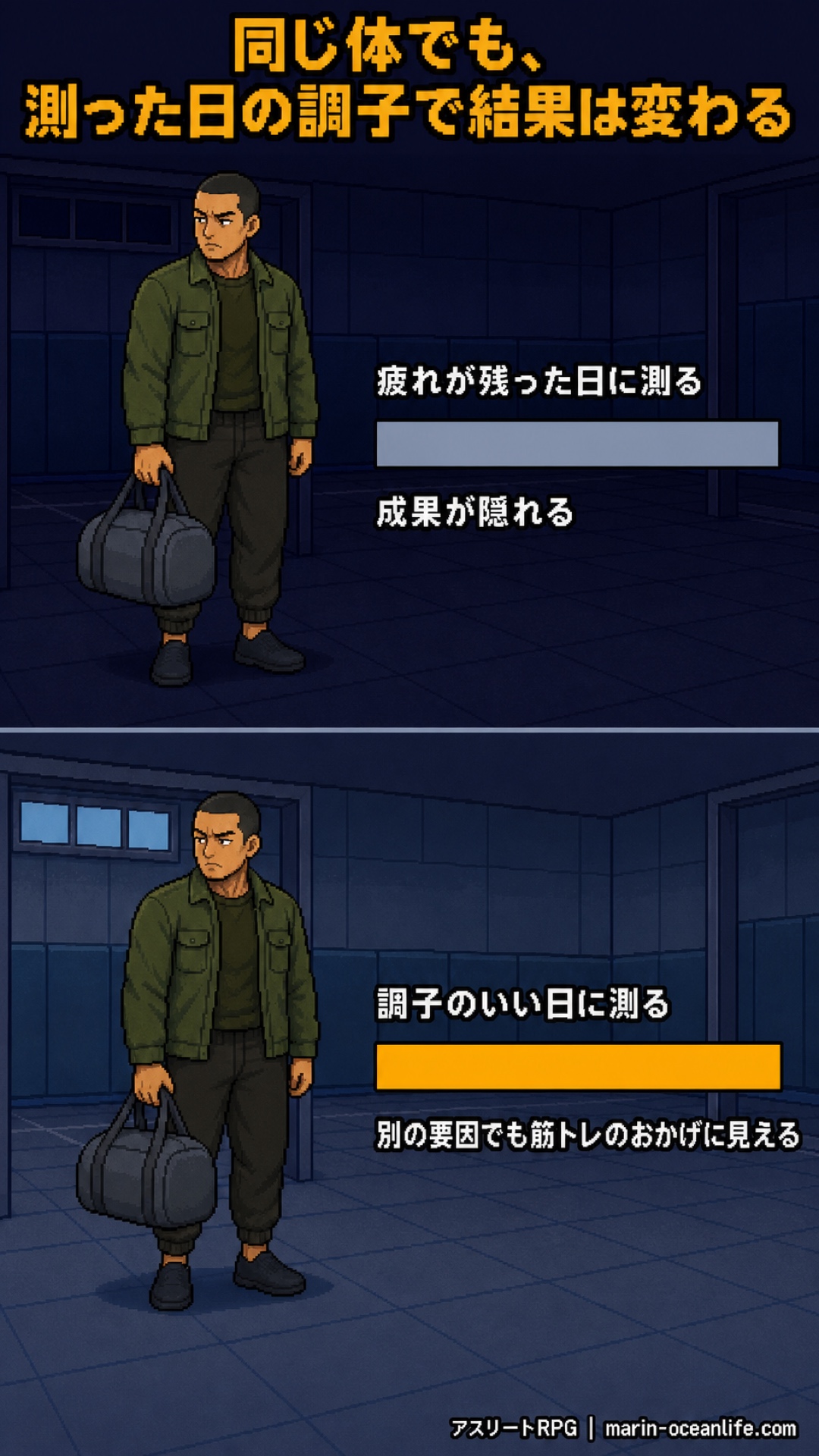 同じ体でも、測った日の調子で結果は変わる
