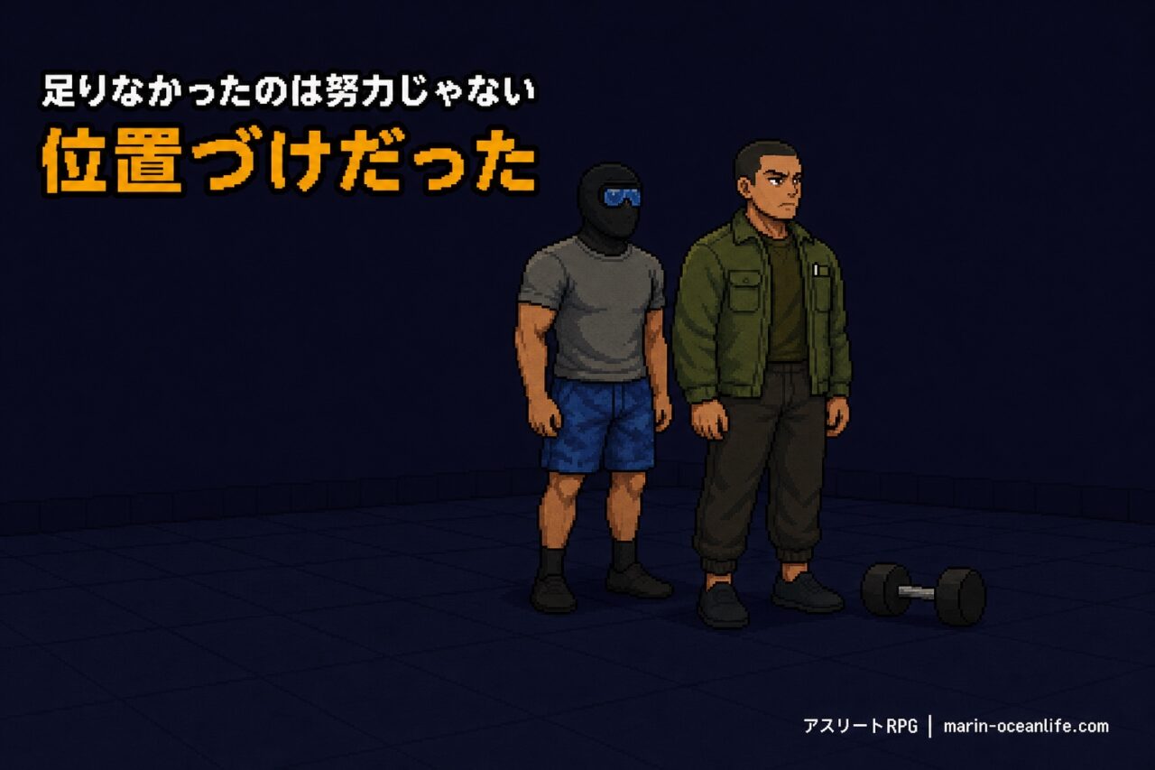 足りないのは努力ではなく、位置づけ