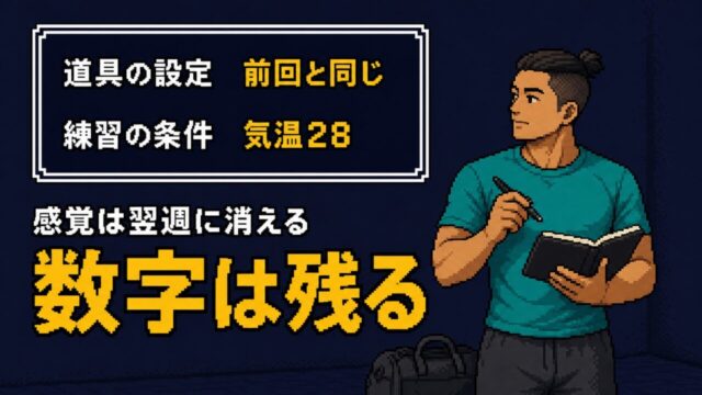 調子の波は記録で消せるか?道具の設定と練習を数値で残す方法
