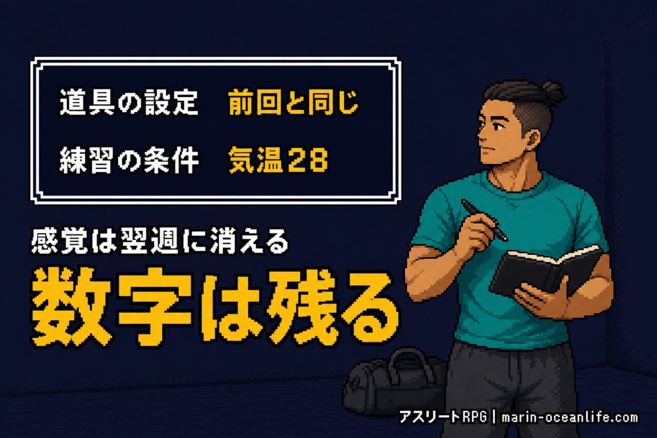 調子の波は記録で消せるか?道具の設定と練習を数値で残す方法