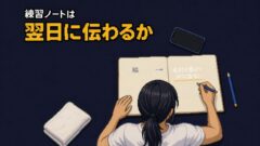 フォーム改善はなぜ続かないのか?感覚を言葉にする練習ノートの書き方